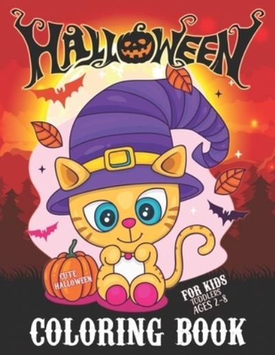Cover for P Perry Reedsy · Cute Halloween Coloring Book for Toddlers and Kids Ages 2-8 (Paperback Book) (2020)
