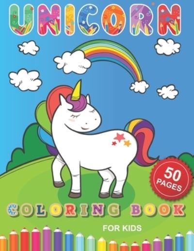 Cover for Barkoun Press · Unicorn Coloring Book for Kids (Paperback Book) (2020)