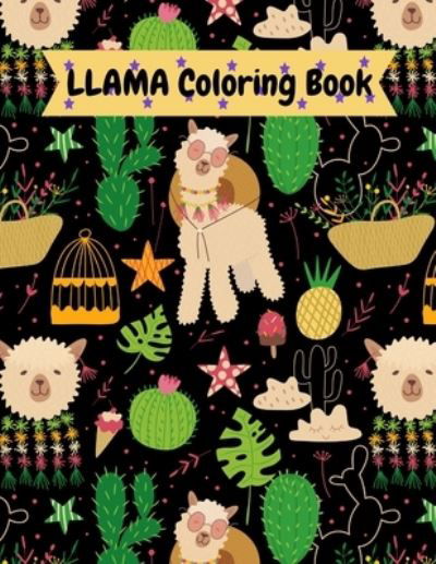 Cover for Lion Queen Publishing · Llama Coloring Book (Paperback Bog) (2021)