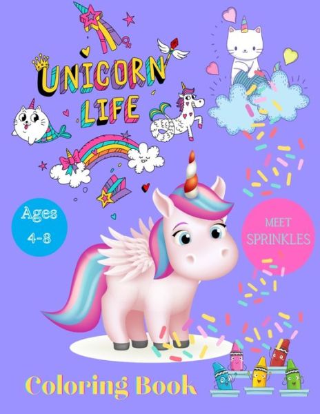 Unicorn Coloring Book - Heavenlymatt Designs - Kirjat - Independently Published - 9798744979706 - maanantai 26. huhtikuuta 2021