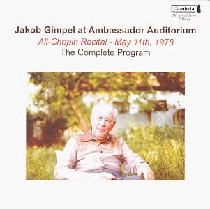 Ambassador Auditorium May 1978 - Chopin - Musik - CMR4 - 0021475010707 - 24. oktober 2006