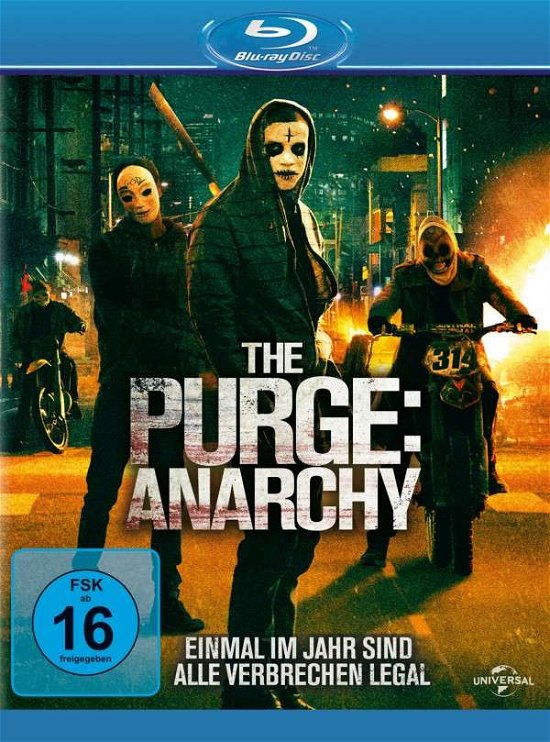 The Purge: Anarchy - Frank Grillo,carmen Ejogo,zach Gilford - Filme - UNIVERSAL PICTURES - 5050582977707 - 10. Dezember 2014