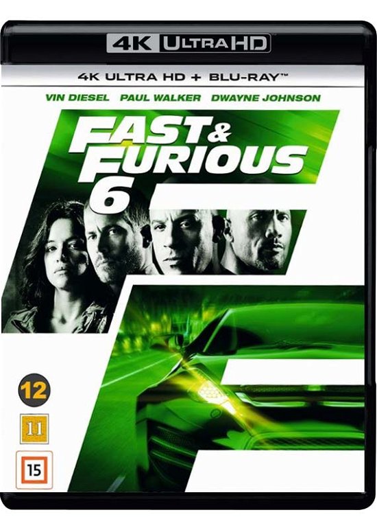 Cover for Fast and Furious · Fast &amp; Furious 6 (4K UHD + Blu-ray) (2017)