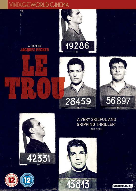 Le Trou - Jacques Becker - Film - Studio Canal (Optimum) - 5055201837707 - 21 augusti 2017