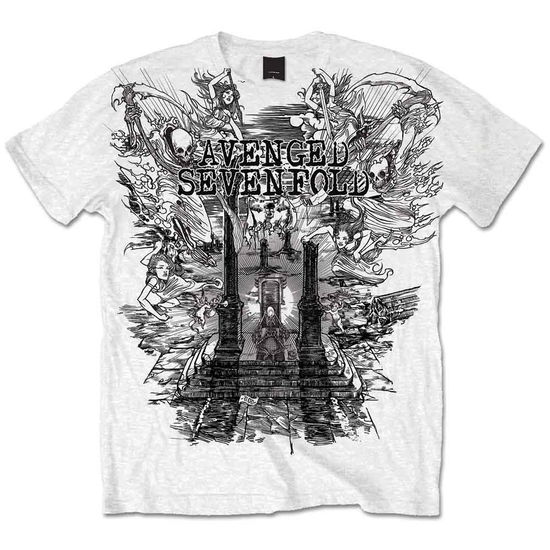 Avenged Sevenfold Unisex T-Shirt: Land of Cain - Avenged Sevenfold - Mercancía - Unlicensed - 5055295380707 - 