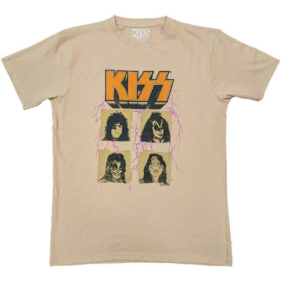 Cover for Kiss · KISS Unisex T-Shirt: Lightning Photo (T-shirt) [size L]