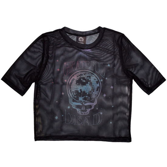 Cover for Grateful Dead · Grateful Dead Ladies Crop Top: Stealy Glitter Ball (Black) (Mesh) (CLOTHES) [size XS] (2024)