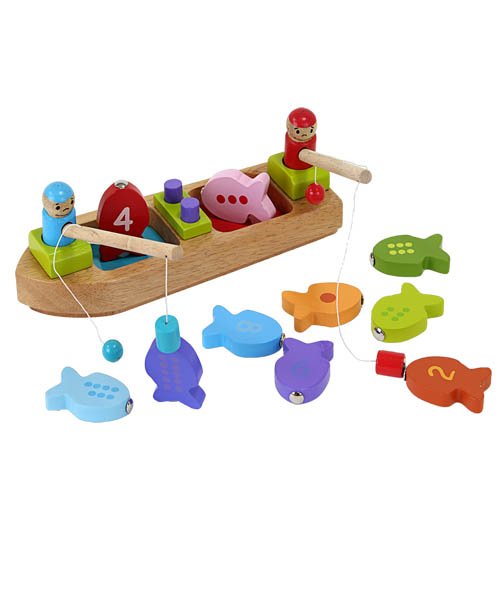 Fiskebåd i træ - Fiskespil -  - Bøger - Barbo Toys - 5704976059707 - 4. november 2020