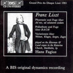 Organ Works - Liszt / Fagius,hans - Musiikki - BIS - 7318590001707 - torstai 22. syyskuuta 1994