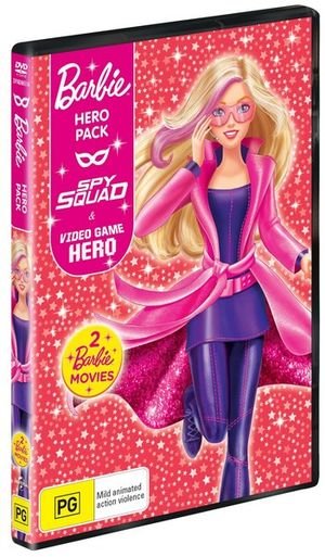 Cover for N/a · Barbie - Video Game Hero / Barbie - Spy Squad / Barbie Hero Pack (DVD) (2018)