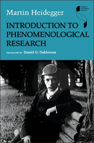 Cover for Martin Heidegger · Introduction to Phenomenological Research - Studies in Continental Thought (Innbunden bok) [First Edition, First Printing edition] (2005)