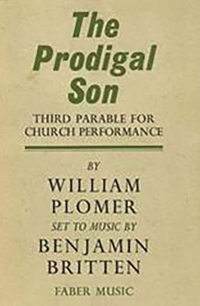 Cover for Benjamin Britten · The Prodigal Son (Paperback Bog) (1998)