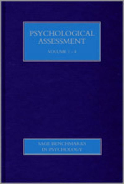 Cover for Gregory Boyle · Psychological Assessment - SAGE Benchmarks in Psychology (Gebundenes Buch) [Four-volume Set Ed. edition] (2012)