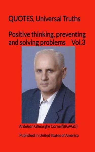 Cover for Gheorghe Cornel Ardelean · Positive thinking, preventing and solving problems (Paperback Book) (2020)