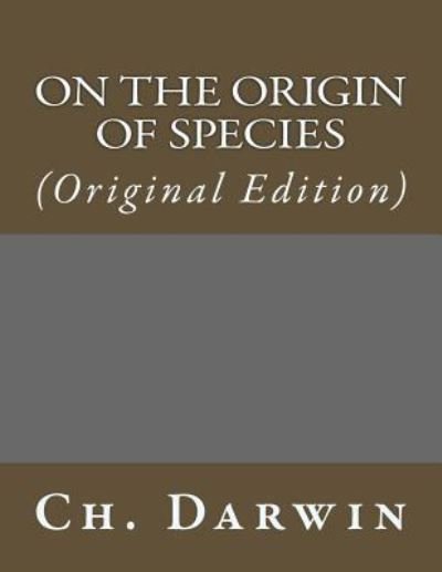 Cover for Ch Darwin · On the Origin of Species (Taschenbuch) (2017)