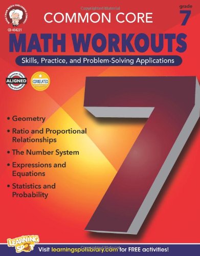 Cover for Keegen Gennuso · Common Core Math Workouts, Grade 7 (Paperback Book) [Csm edition] (2014)