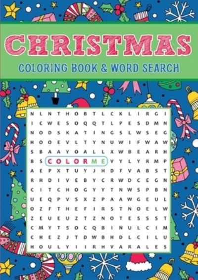 Cover for Editors of Thunder Bay Press · Christmas Coloring Book and Word Search (Book) (2020)