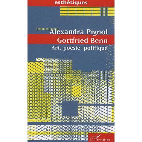Cover for Alexandra Pignol · Gottfried Benn (Paperback Book) (2020)