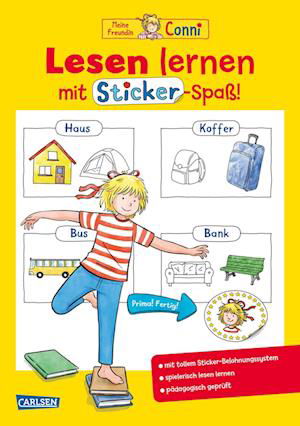 Conni Gelbe Reihe (Beschäftigungsbuch): Lesen lernen mit Sticker-Spaß - Hanna Sörensen - Livres - Carlsen Verlag GmbH - 9783551189707 - 1 mai 2022