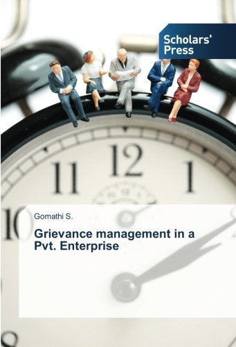 Cover for Gomathi S. · Grievance Management in a Pvt. Enterprise (Pocketbok) (2014)