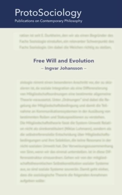 Cover for Ingvar Johansson · Free Will and Evolution (Paperback Book) (2023)