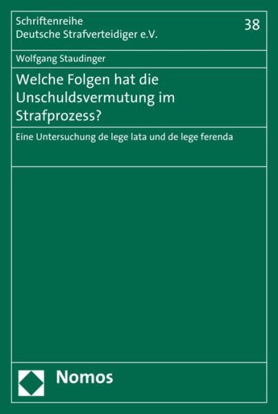 Cover for Staudinger · Welche Folgen hat die Unschu (Book) (2015)