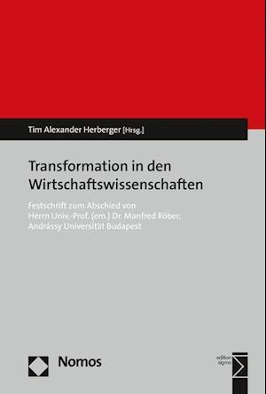 Cover for Tim Alexander Herberger · Transformation in Den Wirtschaftswissenschaften (Paperback Book) (2021)