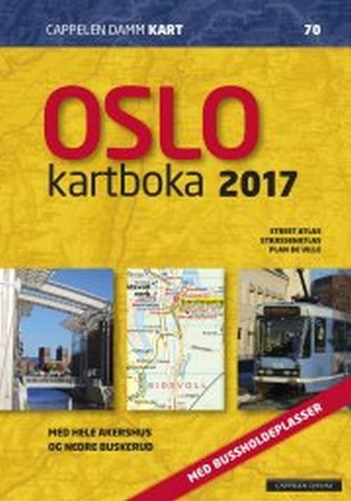 Cover for Cappelen Damm · CK: Oslokartboka 2017 : street atlas, Strassenatlas, atlas routier : med hele Oslo, Akershus, nedre Buskerud (Spiralbok) (2017)