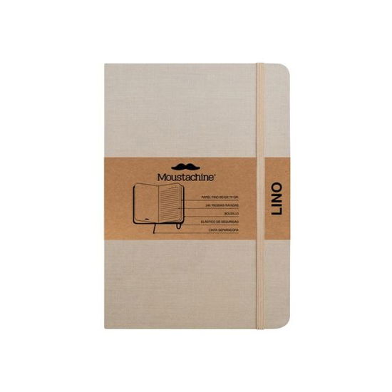 Cover for Moustachine · Moustachine Classic Linen Large Light Tan Ruled Flex (Book) (2024)