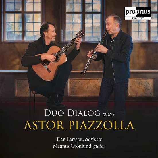 Cover for Piazzolla / Larsson,dan / Gronlund,magnus · Duo Dialog Plays Astor Piazzolla (CD) (2022)