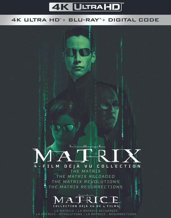 Cover for 4k Ultra Hd · Matrix, the 4-film Déjà Vu Collection (Bil/ 4kuhd + Bd) (4K Ultra HD) (2022)