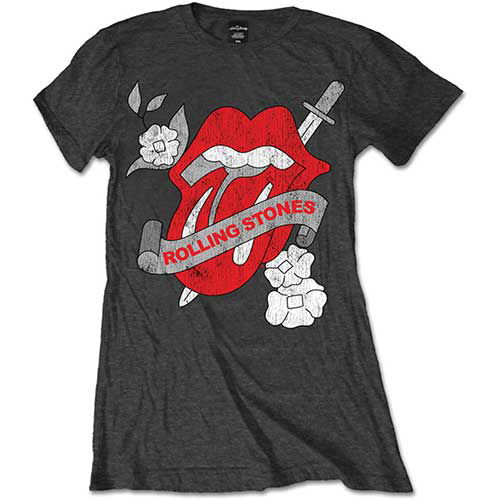 The Rolling Stones Ladies T-Shirt: Vintage Tattoo - The Rolling Stones - Marchandise - Bravado - 5055295354708 - 