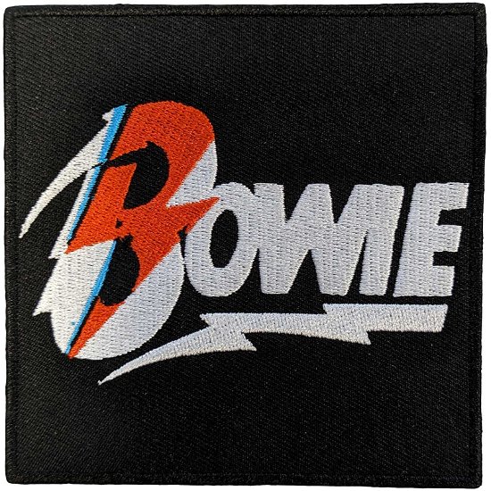 David Bowie Standard Woven Patch: Diamond Dogs Flash Logo - David Bowie - Marchandise -  - 5056561098708 - 