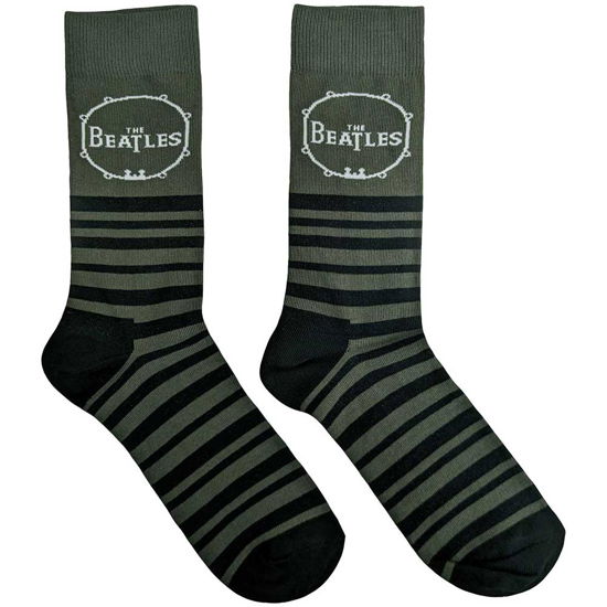 Cover for The Beatles · The Beatles Unisex Ankle Socks: Drum &amp; Stripes (UK Size 6 - 11) (Kläder)