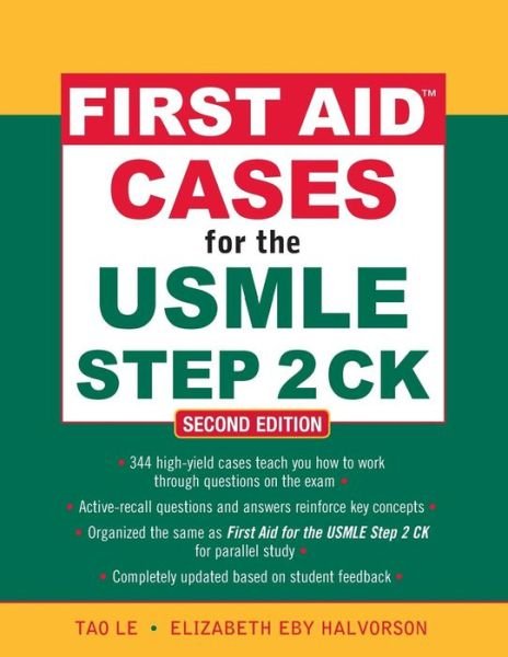 Cover for Tao Le · First Aid Cases for the USMLE Step 2 CK, Second Edition (Paperback Bog) (2009)