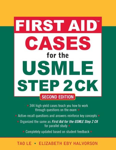 Cover for Tao Le · First Aid Cases for the USMLE Step 2 CK, Second Edition (Paperback Book) (2009)