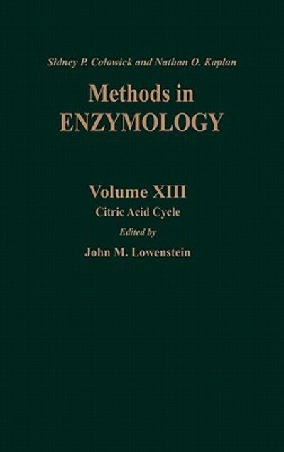 Cover for Sidney P Colowick · Citric Acid Cycle - Methods in Enzymology (Hardcover Book) (1969)