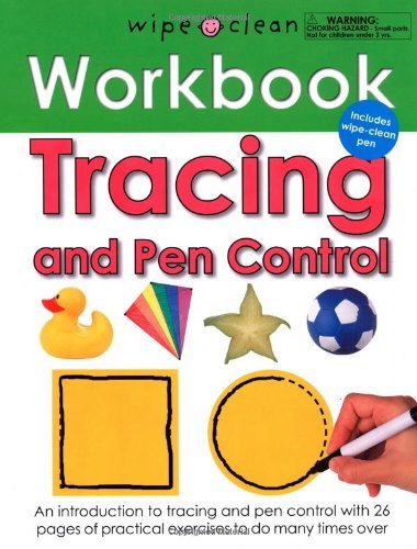 Wipe Clean Workbook Tracing and Pen Control: Includes Wipe-Clean Pen - Wipe Clean Learning Books - Roger Priddy - Kirjat - St. Martin's Publishing Group - 9780312508708 - tiistai 8. kesäkuuta 2010