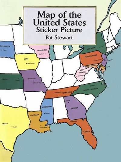 Cover for Pat Stewart · Map of the United States Sticker Picture - Dover Sticker Books (MERCH) (2003)