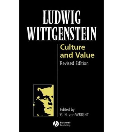 Cover for Ludwig Wittgenstein · Culture and Value (Hardcover bog) [2nd, Revised edition] (1998)