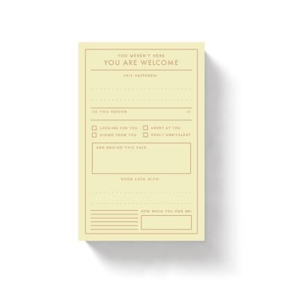 Cover for Brass Monkey · You Are Welcome Memo Pad (Tryksag) (2021)