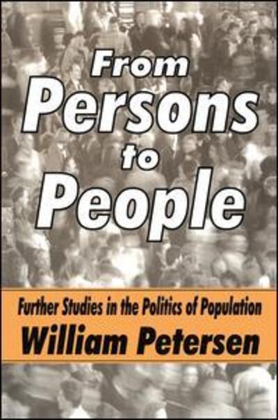 Cover for William Petersen · From Persons to People: A Second Primer in Demography (Hardcover Book) (2002)