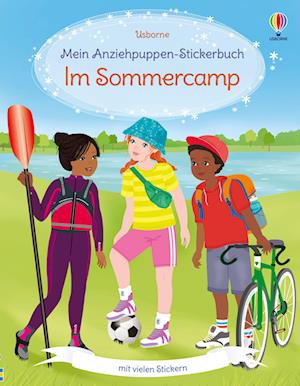 Cover for Mein Anziehpuppen-Stickerbuch: Im Sommercamp (Bog) (2025)
