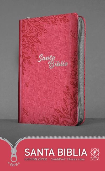 Cover for Tyndale · Santa Biblia NTV, Edicion ziper, Flores rosa (SentiPiel) (Leather Book) (2021)