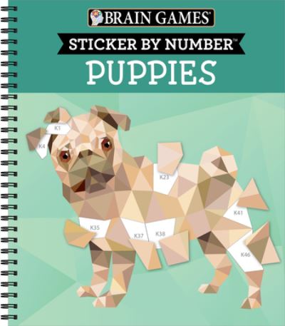 Cover for Publications International Ltd. · Brain Games - Sticker by Number - Puppies (Book) (2022)