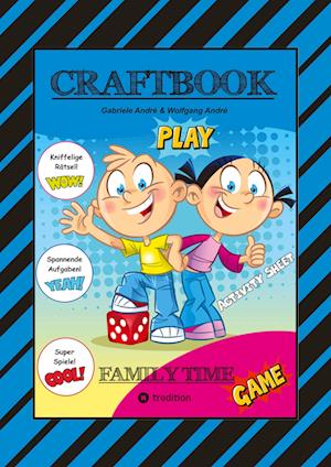 Cover for Gabriele André · Craftbook - 140 Blatt Special-edition - Mini &amp; Mani - Bastelspiel - Lustige Abenteuer - Spannende &amp; Kniffelige Rätsel (Book) (2024)