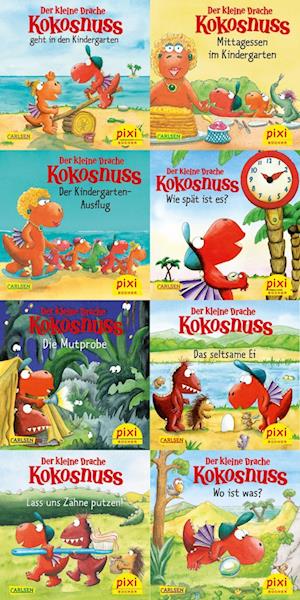 Cover for Pixi-8er-Set 288: Der kleine Drache Kokosnuss und seine Freunde (8x1 Exemplar) (Bok) (2023)