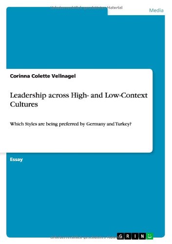 Cover for Corinna Colette Vellnagel · Leadership Across High- and Low-context Cultures (Paperback Book) (2011)