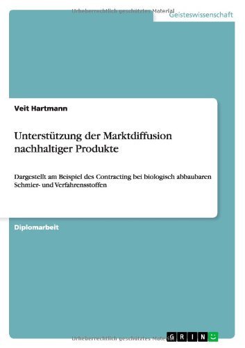 Cover for Hartmann · Unterstützung der Marktdiffusi (Bog) [German edition] (2013)