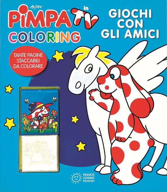 Giochi Con Gli Amici. Pimpa In Tv. Coloring. Ediz. Illustrata. Con Gadget - Altan - Książki -  - 9788857014708 - 